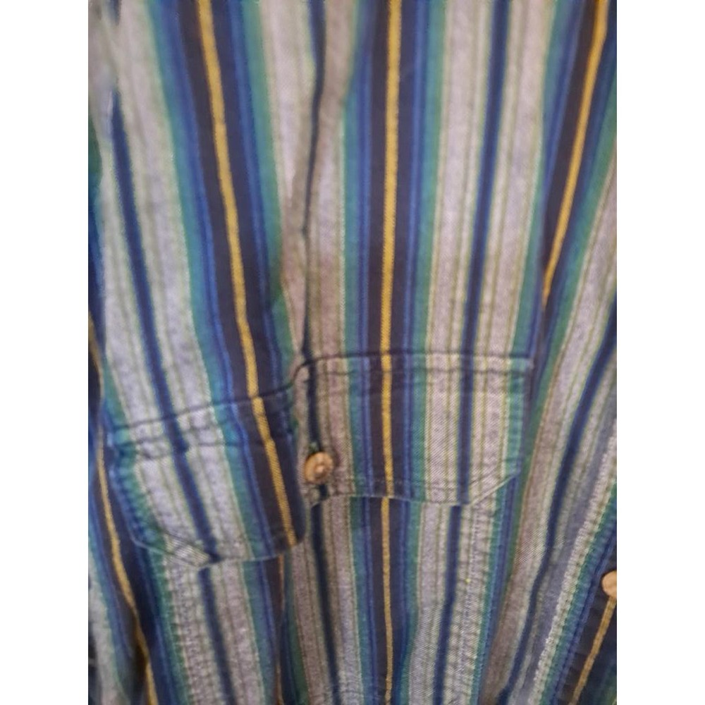 Pendleton Blue, Gray And Yellow Button Down Shirt… - image 2